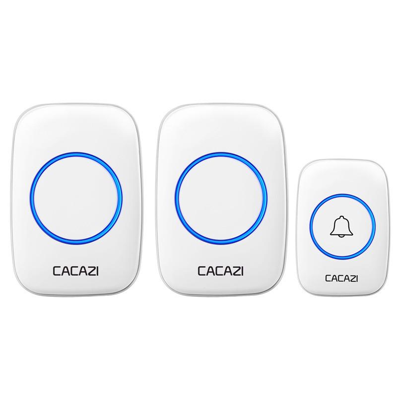 Battery-Powered Waterproof Wireless Doorbell with Smart Remote Control for Home, One-to-One/Two Models