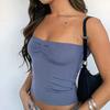 Women's Loose Casual Color Sleeveless Slim Fit Strapless Fashionable Top Fashionable Top