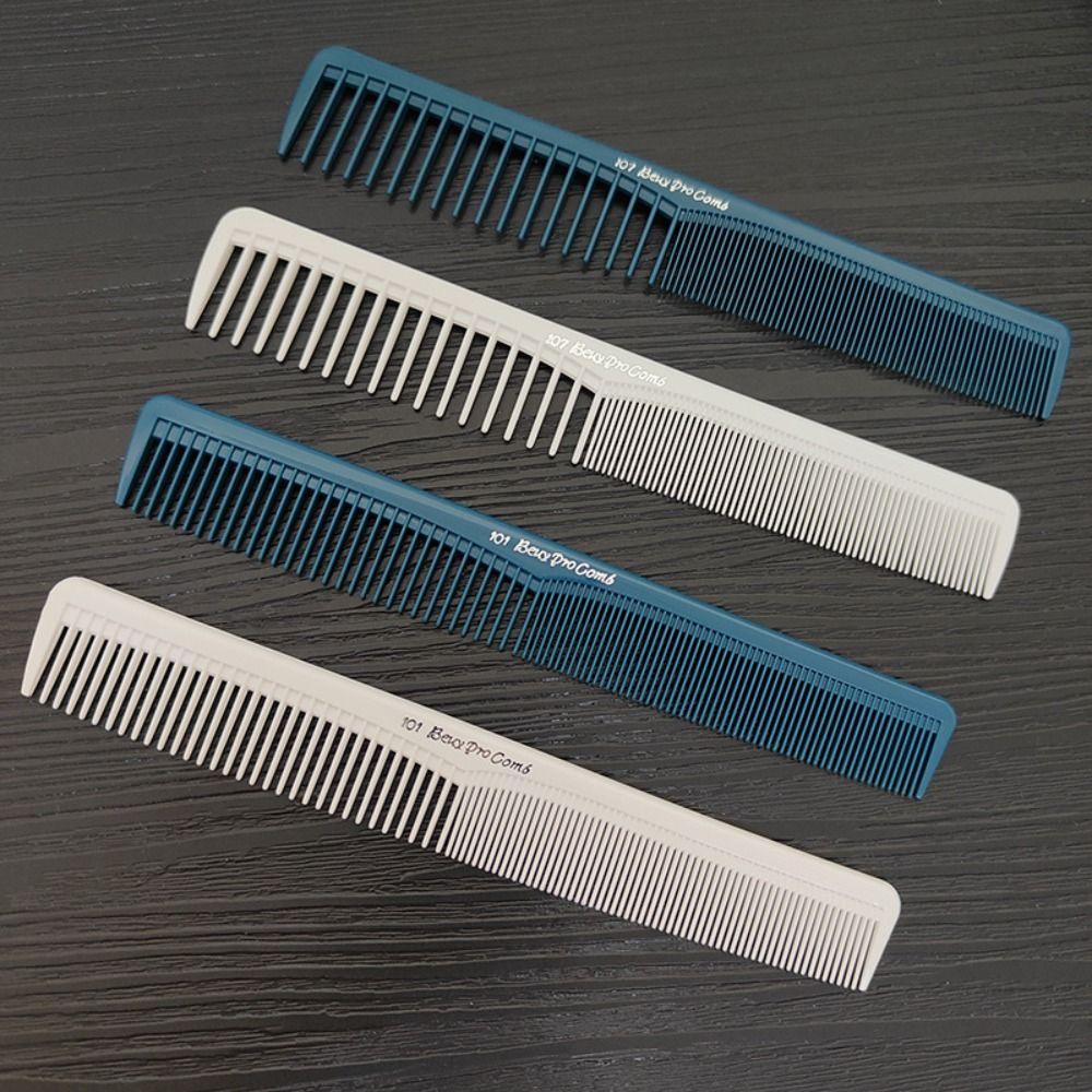Plastic Pro Hairdressing Combs White Hair Cutting Comb Straight Hair Brushes  Barber