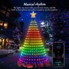 Christmas Tree LED Lights 400LEDs Smart RGB LED String Lights Holiday Decoration for Indoor Outdoor Tree APP/Remote Control