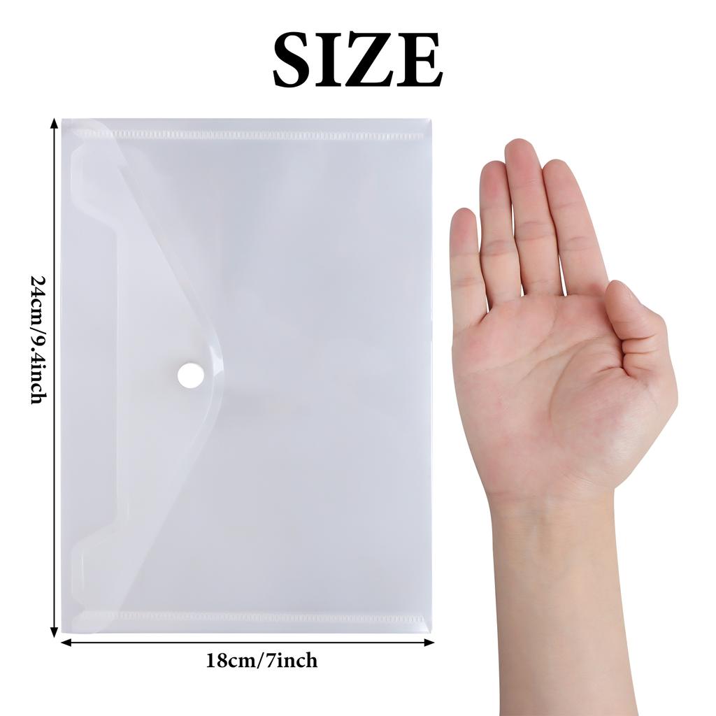 Clear Stamp And Die Storage Bag Resealable Plastic Storage Pocket Large Envelop