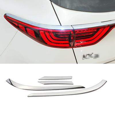 Voor Kia Sportage QL 2015- ABS Chrome Auto Achterlicht Lamp Wenkbrauw Ooglid Trim Cover Garnish Moulding