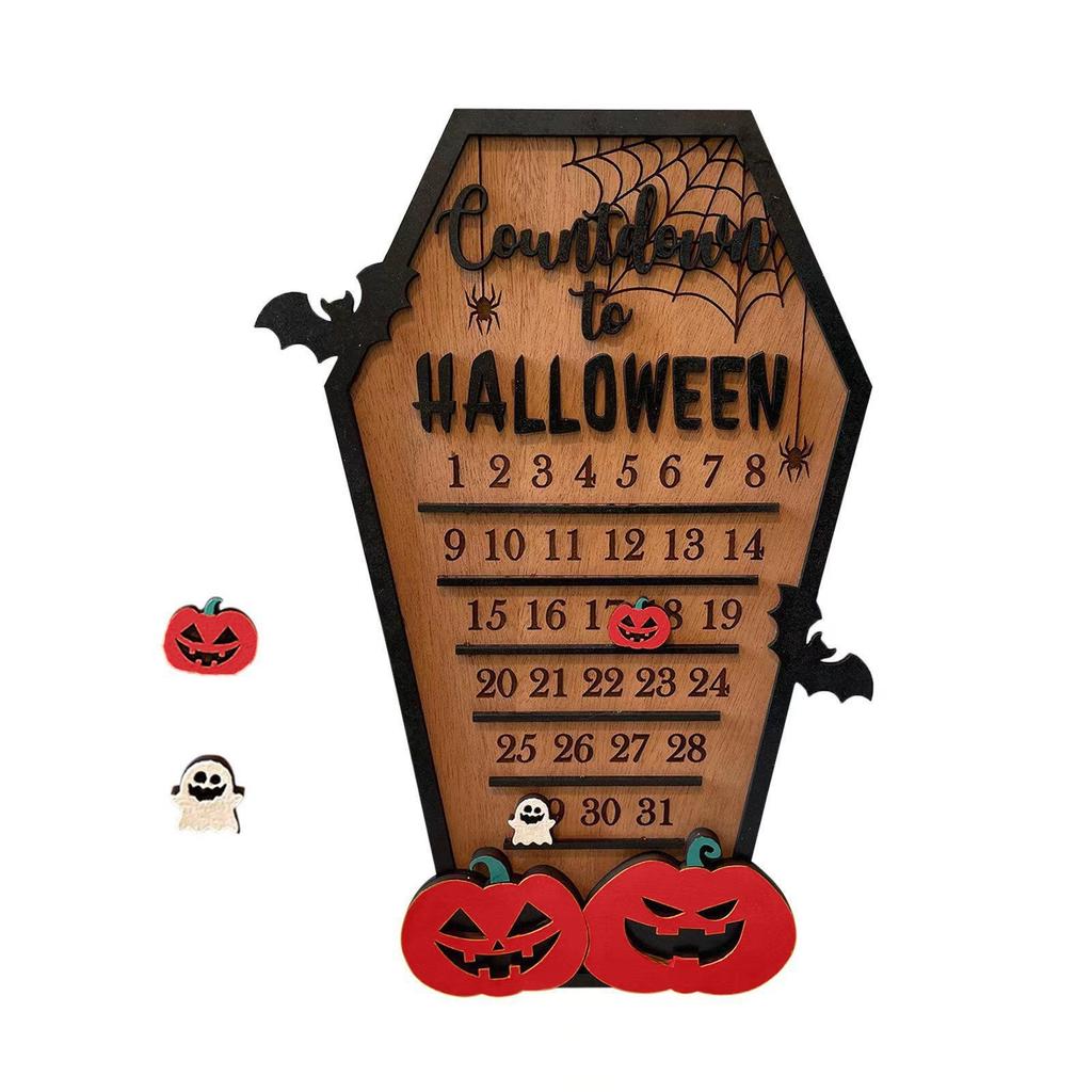 Countdown Halloween Calendar, Halloween Coffin Calendar, Mobile Block Calendar,  Arrival Calendar, Halloween Decoration