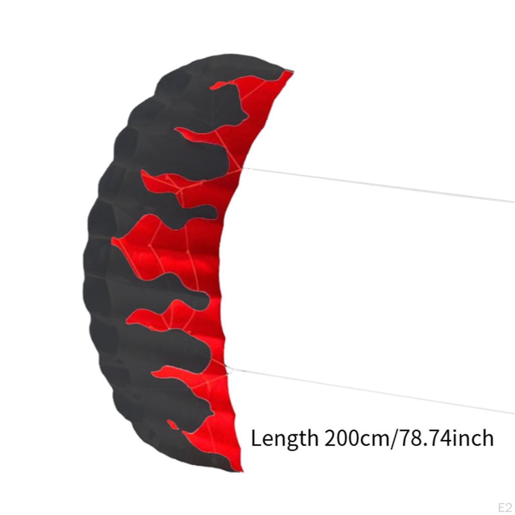 2 M Parafoil Kite for Outdoor Use, Two-line with 30 Line Activities