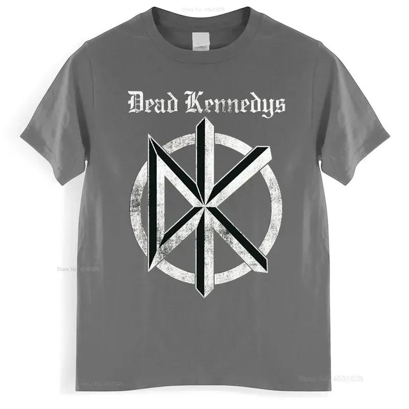 Moda w stylu chińskim Rock Autentyczny Dead Kennedys Distress Stary Angielski Vintage Logo Symbol Emblemat T-shirt Koszulka z logo zespołu Dla