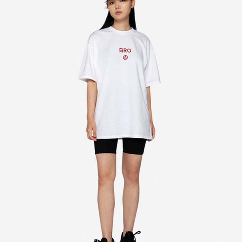 BAEKRO WHITE DENIM LOGO CAP
