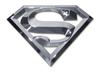 Elektroplata Superman 3D Chromowany Metalowy Emblemat Samochodowy