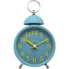 Table Clock - NeXtime - Single Bell - Ø 16 Cm - Metal - Turquoise - Loud Alarm