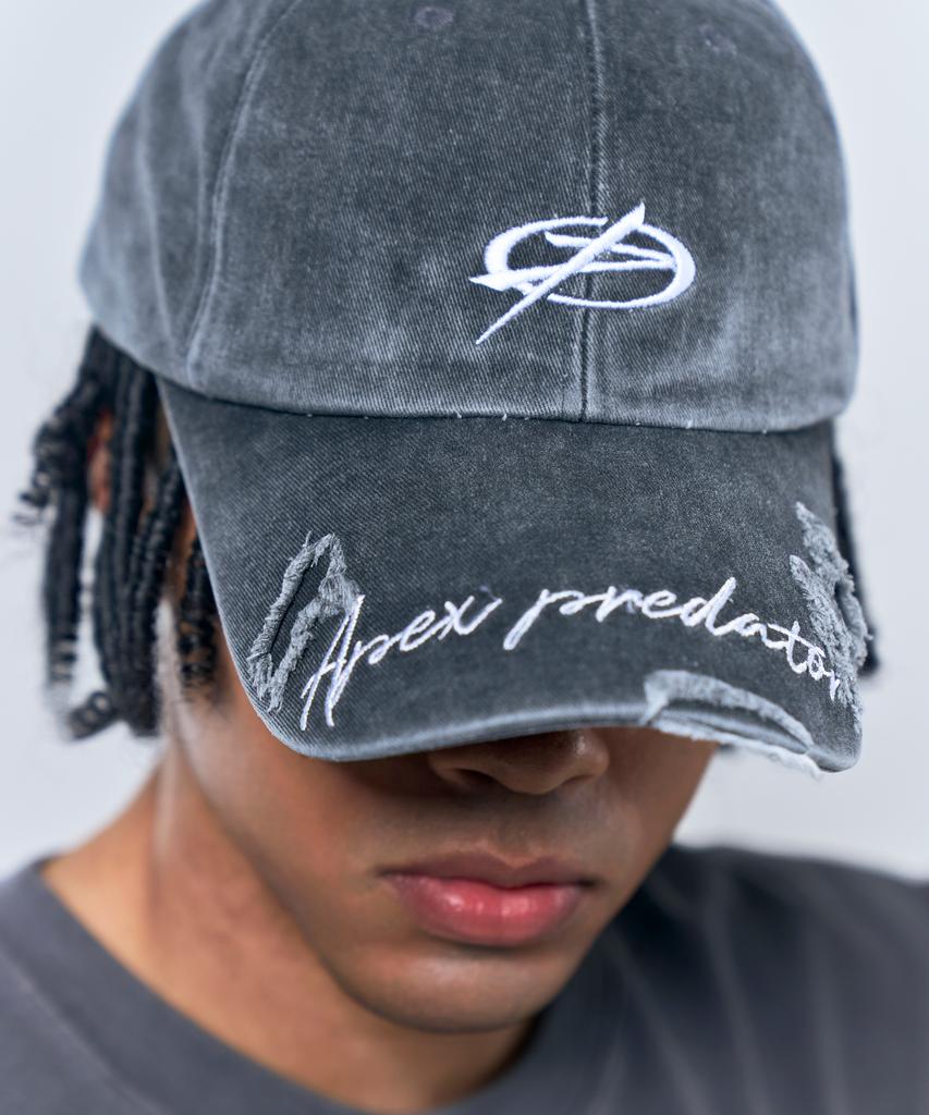 Pijikeolgameoncheu P2552 Damaged Washed Ball Cap [2 Colors]