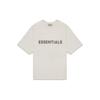 SS20 3D Silicone Applique Boxy T-Shirt Men Tops Oatmeal FOG-SS20-288