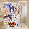 Nekopara Neko Anime Muster Badevorhang Badezimmer Duschvorhang Wasserdicht Mit 12 Haken Heimdeko