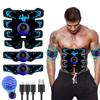 USB Wiederaufladbarer Muskelmassagegerät ABS Arm 3 IN 1 Trainer Pad Kabellos Smart Fitness Bauchmuskeltraining Elektrischer Körper