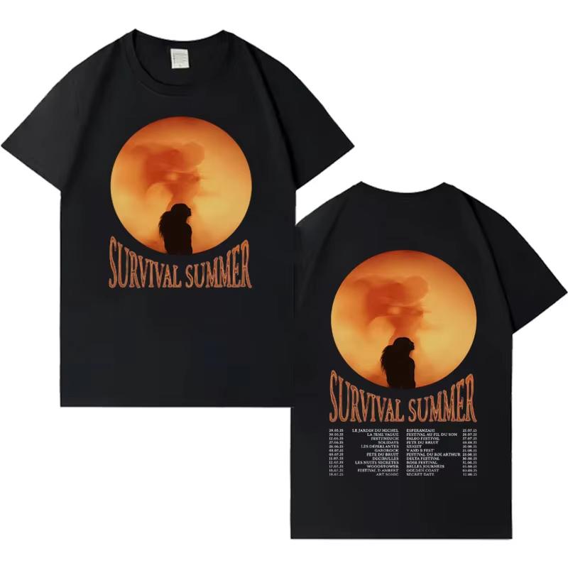 Sänger Riles 2026 Modealbum Tour Kurzarm T-Shirts Herren Hohe Qualität Pop Baumwolle Sport Bequem Streetwear Hip Hop T-Shirt