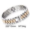 Kalen 9/10/15mm Gouden Horlogeband Roestvrijstalen Armband Voor Mannen Vrouwen Hoog Polished Armband Feest Vakantie Sieraden Cadeaus
