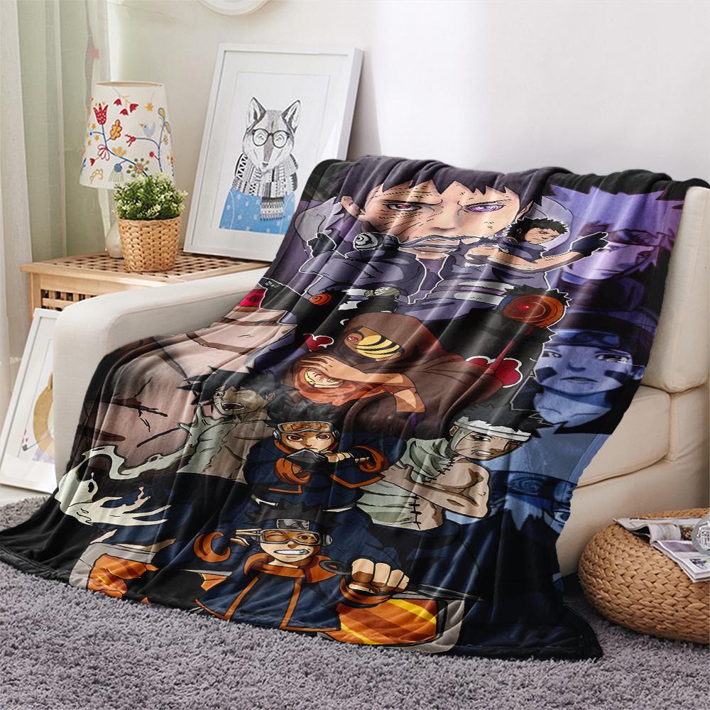 1Pc Cartoon Print Flannel Blanket, High Quality Comfortable for All Seasons, Home Decor, Warmth and Comfort, Perfect for Christmas Birthday Gift