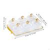 Dry Fruit Tray with Lid Desserts Serving Plate Decorative Divided Nut Bowl for Living