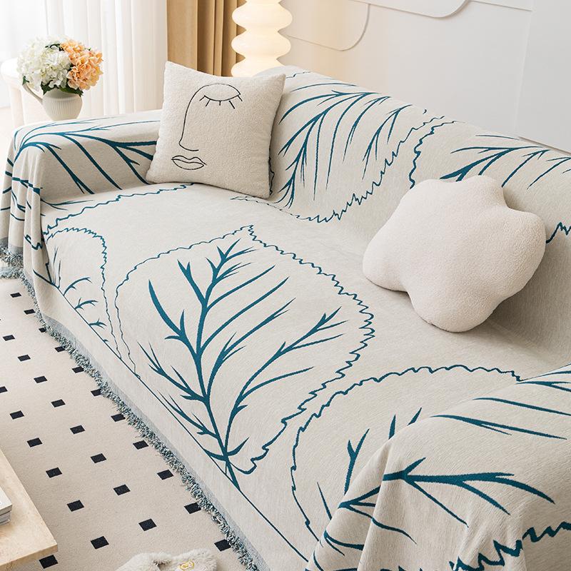Chenille Sofa Towel, Universal Sofa Cover for All Seasons, Simple Modern Full Cover Sofa Blanket, Non-slip Sofa Cover Cloth