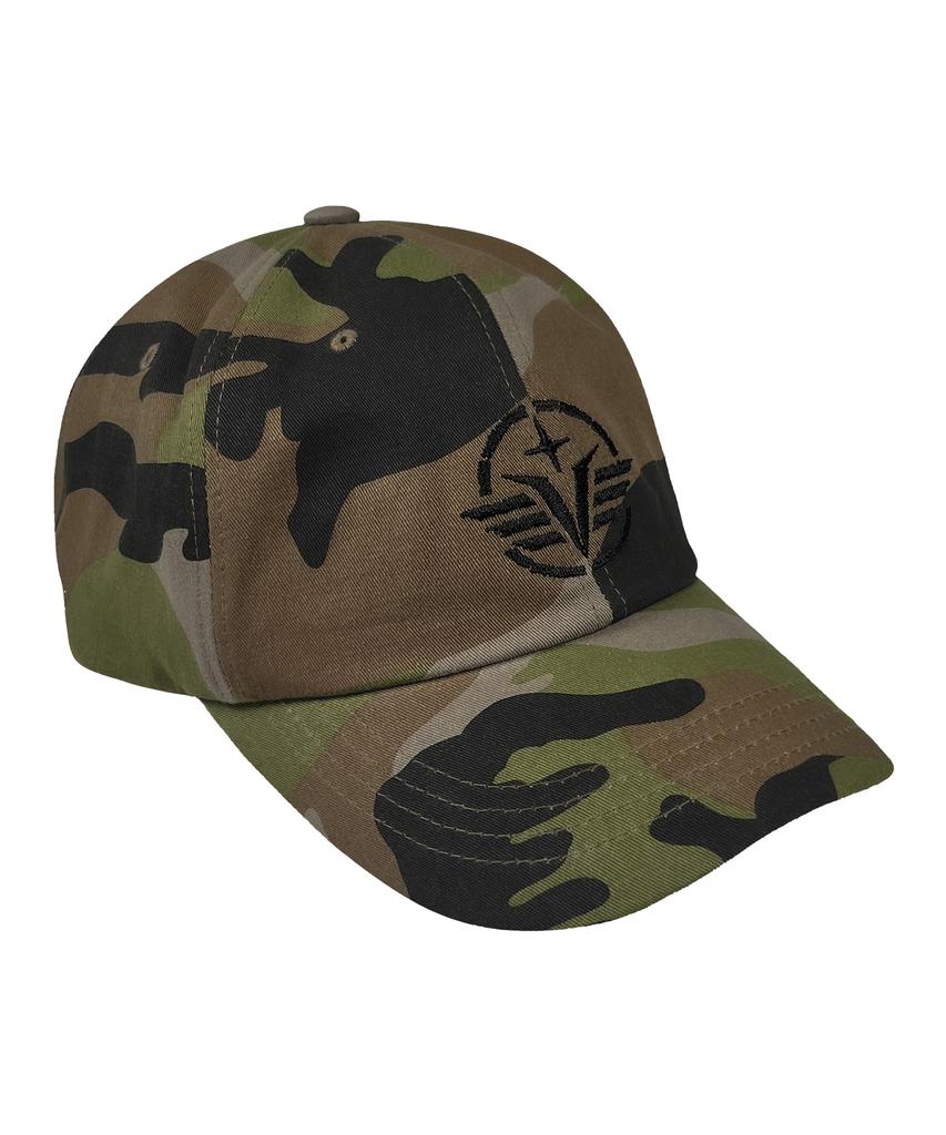 Nyuteib Lone Star Oversized Ball Cap - Vintage Camo