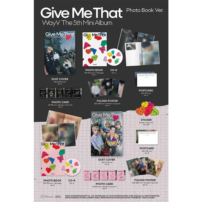 (Nuotraukų knyga ver.) Wayv 5-asis mini albumas [Give Me That]