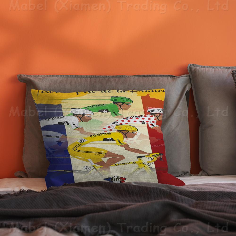 T-Tour D-De F-France Pillow Cushion Cover Pillowcase Living Room Sofa Home Decor