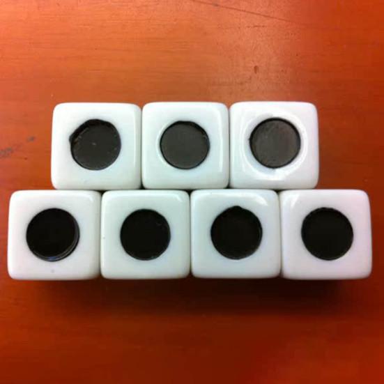 5Pcs Left Right Center Dice Six Sided 16mm Standard Size Acrylic Dice Easy To Grip Game Dice Games Accessories
