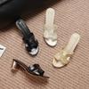 High Heels Women's 2025 New Summer Temperament High Sense Not Tired Feet Thick Heels Sandals Versatile 5 Cm Fashion Slippers