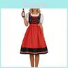 Oktoberfest Cosplay Beer Dress With Embroidered Details For Costume Parties