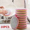 5/10Pcs Double Side Dishwashing Sponge Pan Pot Dish Wash Sponges Household Cleaning Tools Kitchen Tableware Dish Washing Brush