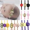 3Pcs/Set Baby Lovely Hair Band Children Sweet Elastic Nylon Green Flower Headband Headdress Set
