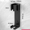 Bathroom Hair Tool Holder Space Aluminum Straightener Holder Rack No Punching Hair Curler Holder Build In Cable Management Slot
