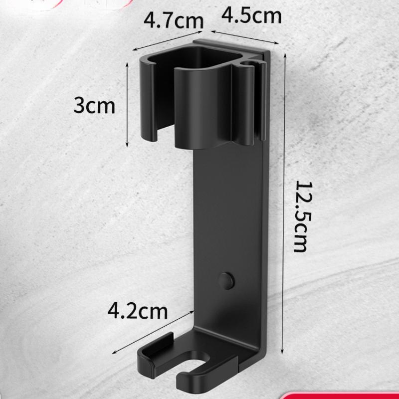 Bathroom Hair Tool Holder Space Aluminum Straightener Holder Rack No Punching Hair Curler Holder Build In Cable Management Slot