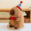 Neuer Capybara Geburtstagshut Party Capybara Puppe Puppe Niedliches Plüschtier Geschenk Stoffpuppe