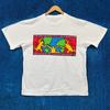 Keith Haring Popkonst Vit T-shirt Storlek Stor