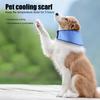 Dog Cooling Collar Summer Breathable Pet Cooling Bandana Adjustable Instant Cooling Ice Scarf Anti-Sunstroke Dog Neckerchief for Small Large Dogs