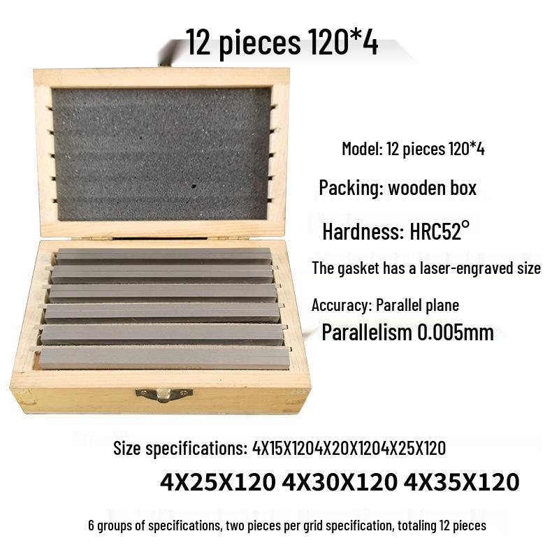Parallel Shim Block Vise Pad - Equal Height Milling Plate