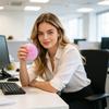 Jucărie Roz pentru Ameliorarea Stresului, Imitatie Lipicioasă de Chiflă la Abur, Jucărie Strivibilă, Formă de Gălușcă cu Revenire Lentă, Jucărie Senzorială Fidget