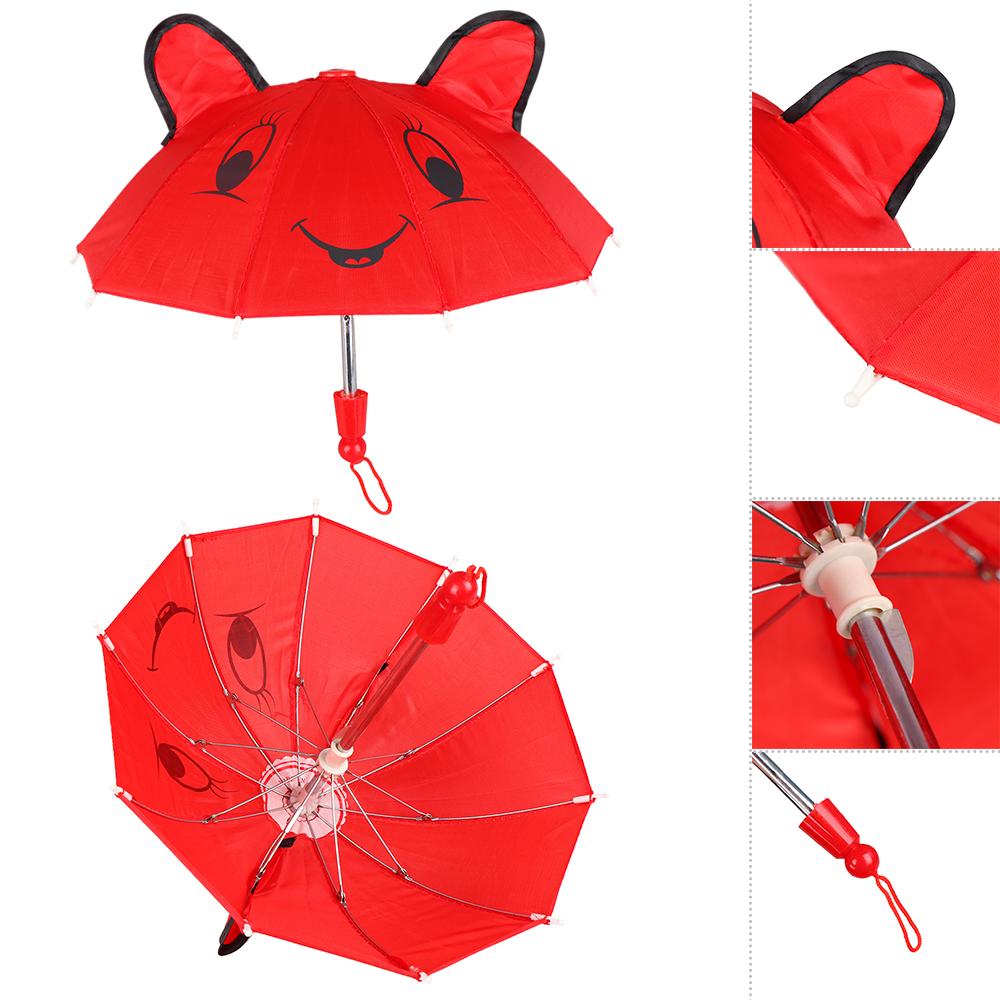 Fashion Dolls Kids Gift Umbrella Sunshade Doll Accessories Animal Patterns Umbrellas