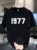 T-shirt graphique pour homme en coton épais 100 % léger et respirant confortable décontracté tendance lavable en machine