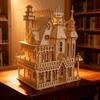 CUTE ROOM 3D Wooden Puzzle Miniature Dollhouse Villa Assembly Kit DIY Educational Toy Creative Gift for Adults Children Birthday Christmas