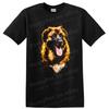 Dog Breed T Shirt Colorful Portrait of Happy Dog Design Cool Tee