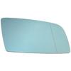 BMW 5 E60 / E61 03-10 Mirror Insert HEATED BLUE Right