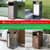 Stainless Steel Outdoor Trash Can for Parks and Commercial Areas