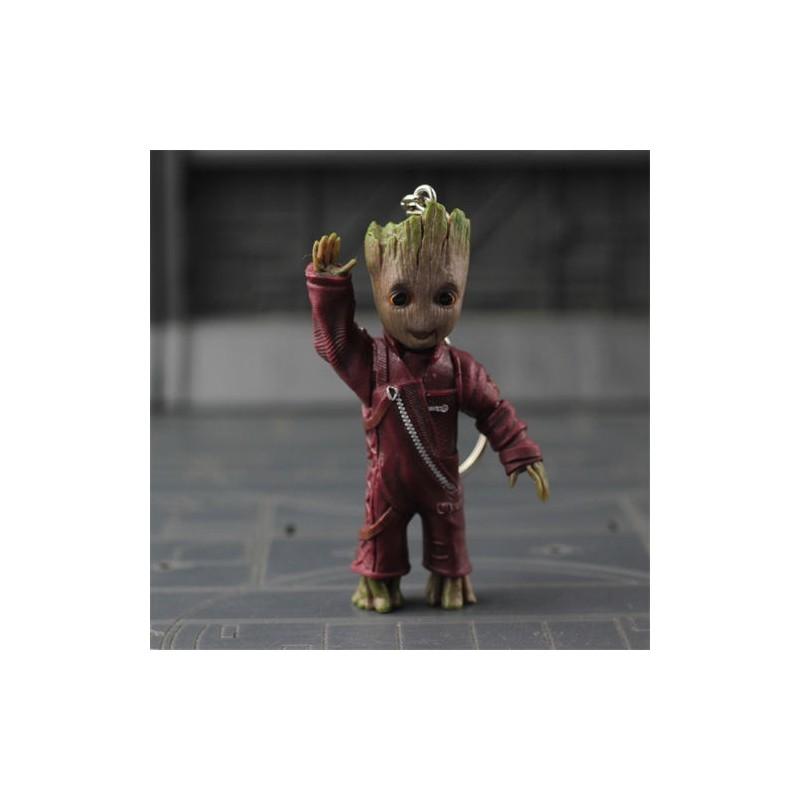 Cute Guardians Of The Galaxy Vol2 Baby Groot Pvc Key Chain Figurine For Collectors