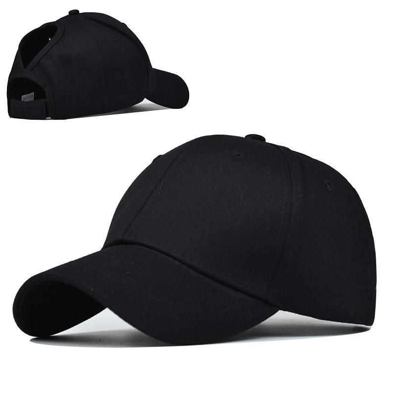 2020 Foreign Trade Explosion Models Open-end Ponytail Cap Simple Cotton Baseball Cap Duck Tongue Cap