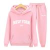 Tracksuit 2 Pieces Set 199X New York Print Sweatshirt Hoodies Sweatshirt+Pants Suit Hoodie Sportswear Jogging Men's Sets