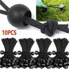10Pcs Outdoor Elastic Ball Rope Bungee Cords Portable Tent Fixing Tarpaulin Awning Canopy Camping Tent Accessories