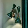 Grünes Messing Diablo Sputnik Stilnovo Doppelscheinwerfer Mid-Century Modern Beleuchtung Wandleuchte für Jeden Raum Badezimmer, Küche, Wohnzimmer