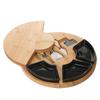 Handun Bamboo Cheese Board and Cutting Board Set