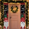 Weihnachtsdekoration Hängeflagge für Türen Deko Gesichtsloser Mann Hängeflagge für Weihnachten Türvorhänge für Zuhause Neujahrszubehör