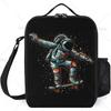 Galaxy Astronaut Print Moderne Geïsoleerde Lunchtas Herbruikbare en Draagbare Lunchbox Voedselcontainer voor Unisex Kinderen School Picknick